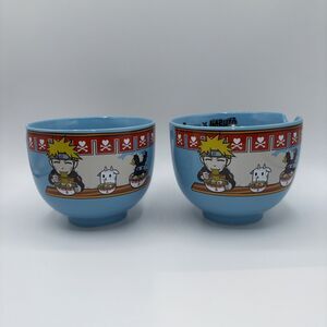 Lot of 2 Tokidoki Naruto Shippuden Ramen Noodle 2002 Bowls-No Chopsticks-FLAW
